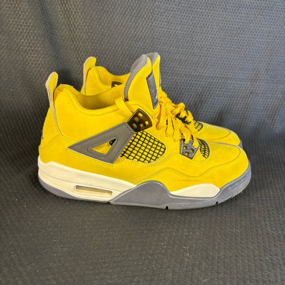 Yellow Air Jordan 4 Retro GS Lightening 408452-700